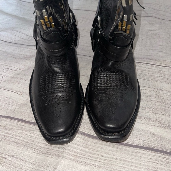 Golden Goose Deluxe Women’s 6 (36) Iron Eagle The Original Golden Moto Boots - Picture 2 of 12